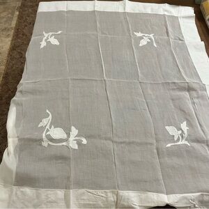 Vintage Delicate sheer tablecloth